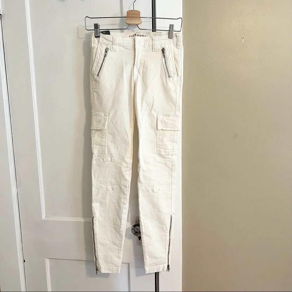 J brand maverick cargo jeans in white utility skinny - Picture 2 of 10